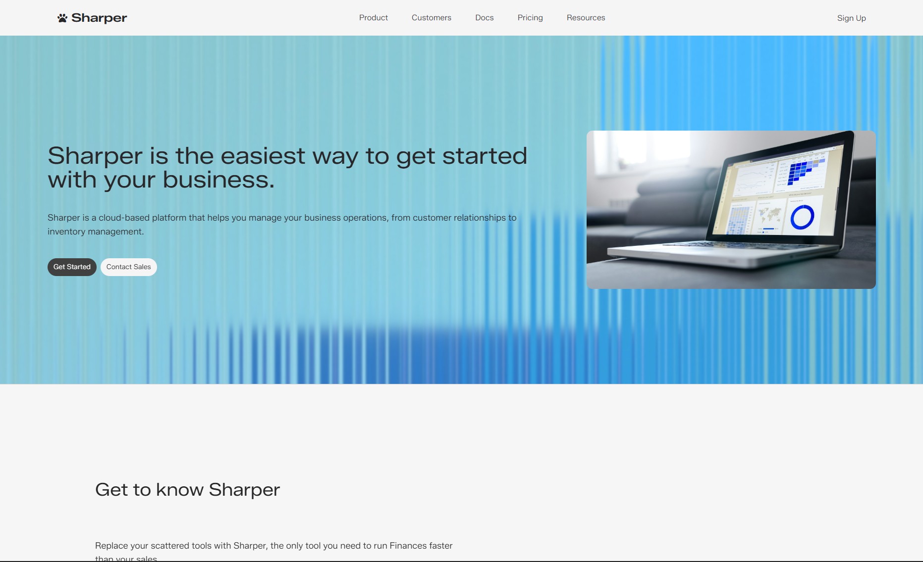Screenshot of Parabolic website